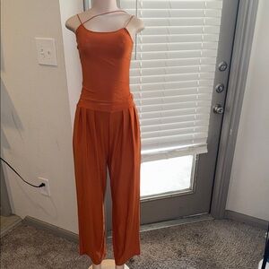 Women's Orange Jumpsuit